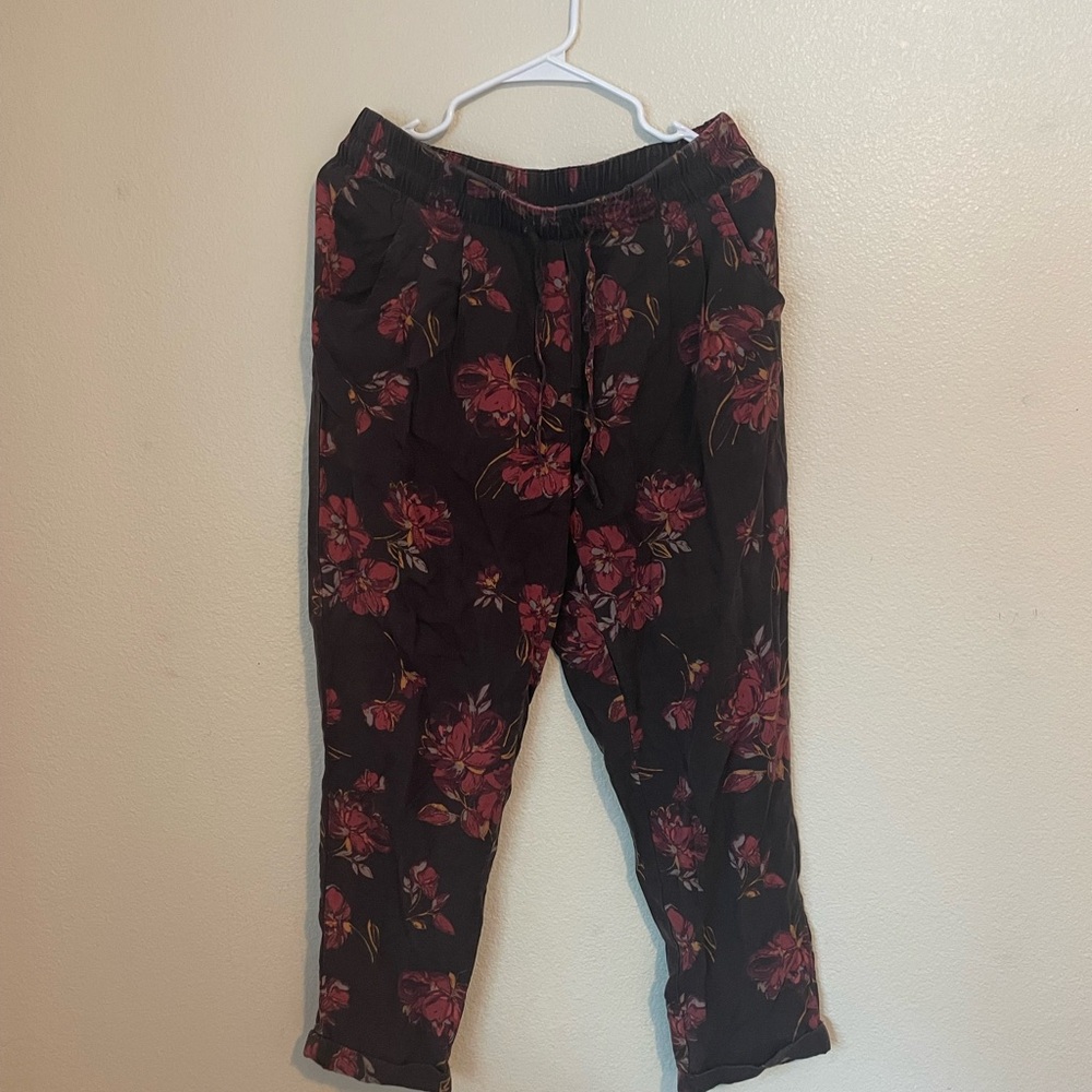 Garnet Hill Tencel Floral Pants